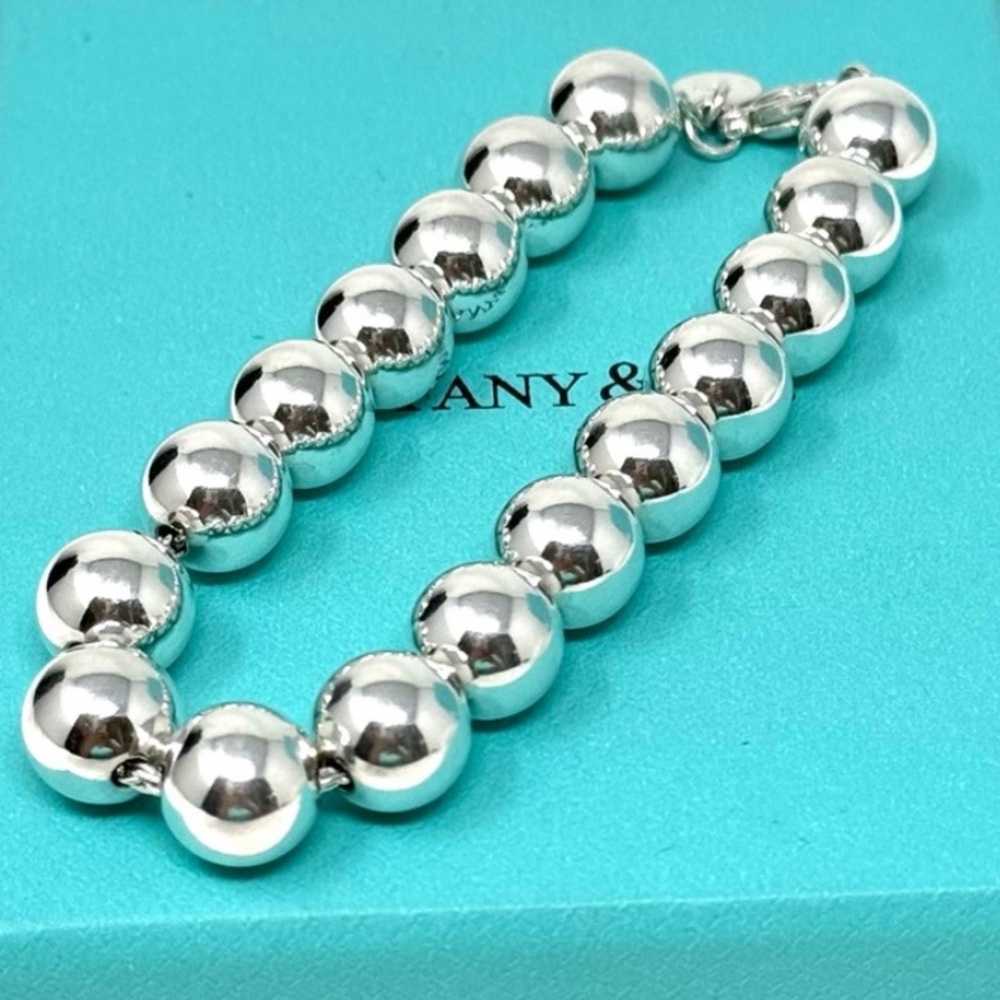 Authentic Tiffany & Co. Ball Beaded 10mm Bracelet.